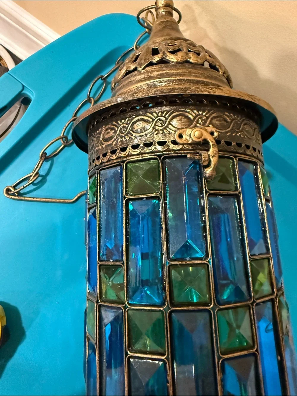 Pier 1 Turkish Moroccan Hanging Candle Holder Decorative Lantern